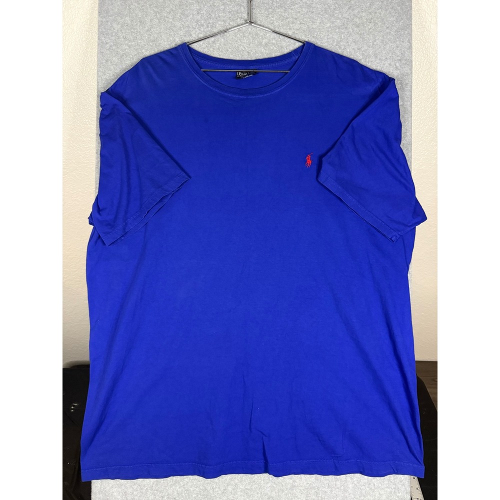 Polo Ralph Lauren Mens Royal Blue Red Pony Logo Cotton T-Shirt XXL
